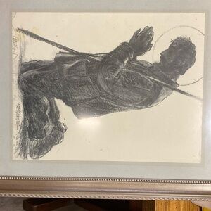 Art by Peter Hurd 9x12 without frame 14x16 great condition